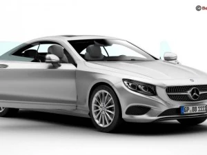 mercedes s class coupe 2015 2 headlight versions 3D Model