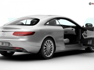 mercedes s class coupe 2015 2 headlight versions 3D Model