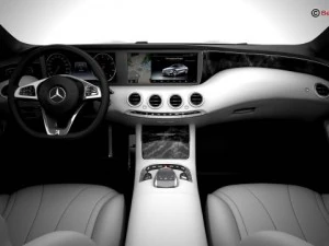 mercedes s class coupe 2015 2 headlight versions 3D Model
