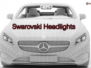 mercedes s class coupe 2015 2 headlight versions 3D Model