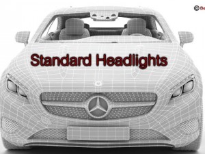 mercedes s class coupe 2015 2 headlight versions 3D Model
