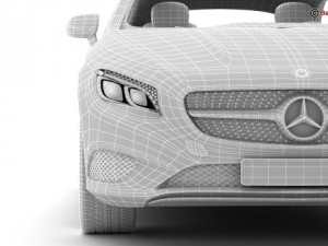 mercedes s class coupe 2015 2 headlight versions 3D Model