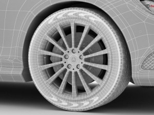 mercedes s class coupe 2015 2 headlight versions 3D Model