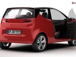 generic city car 3D Model