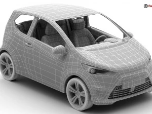 carro urbano gen&eacute;rico Modelo 3D