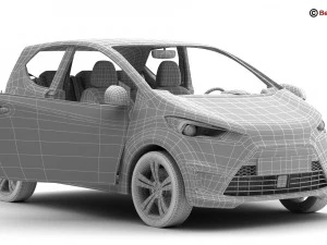 carro urbano gen&eacute;rico Modelo 3D