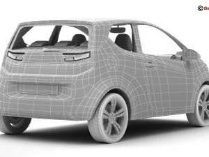 carro urbano gen&eacute;rico Modelo 3D