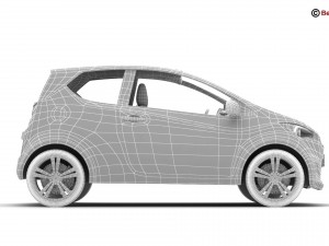 generic city car 3D Model