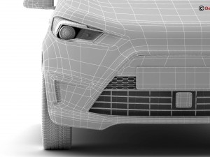 generic city car 3D Model