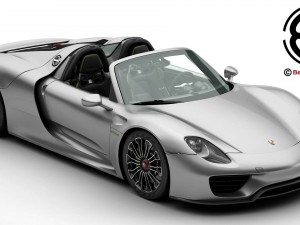porsche 918 spyder with detachable roof Model 3D