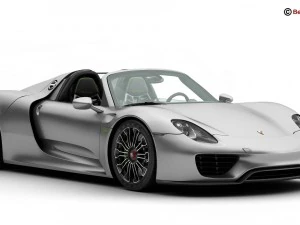 porsche 918 spyder with detachable roof 3D Model
