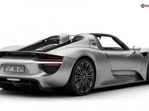 porsche 918 spyder with detachable roof 3D Model