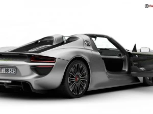 porsche 918 spyder with detachable roof 3D Model