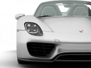 porsche 918 spyder with detachable roof 3D Model