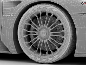 porsche 918 spyder with detachable roof 3D Model