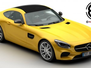 mercedes amg gt 2015 eu and us version 3D 모델