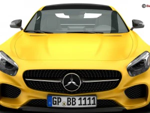 mercedes amg gt 2015 eu and us version 3D Model