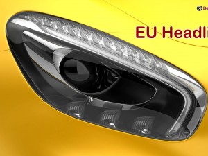 mercedes amg gt 2015 eu and us version 3D Модель