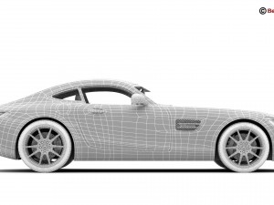 mercedes amg gt 2015 eu and us version 3D Модель