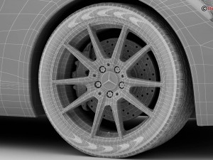 mercedes amg gt 2015 eu and us version 3D Модель
