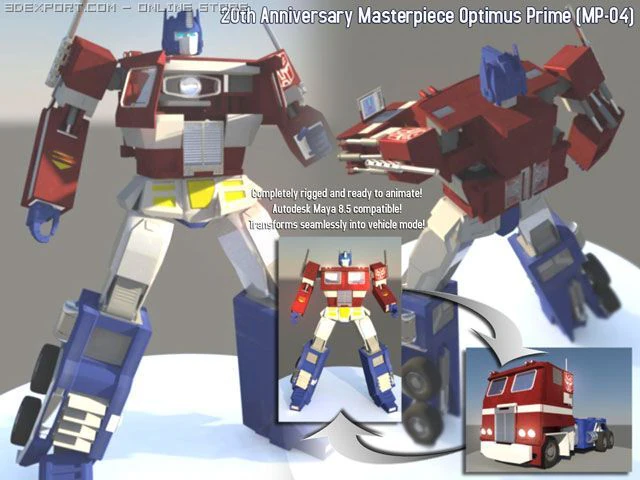 20th anniversary optimus prime 3D Model .c4d .max .obj .3ds .fbx .stl .blend