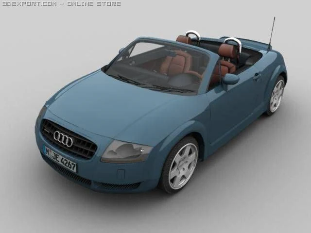 Ауди ТТ 3D Модель .c4d .max .obj .3ds .fbx .stl .blend 