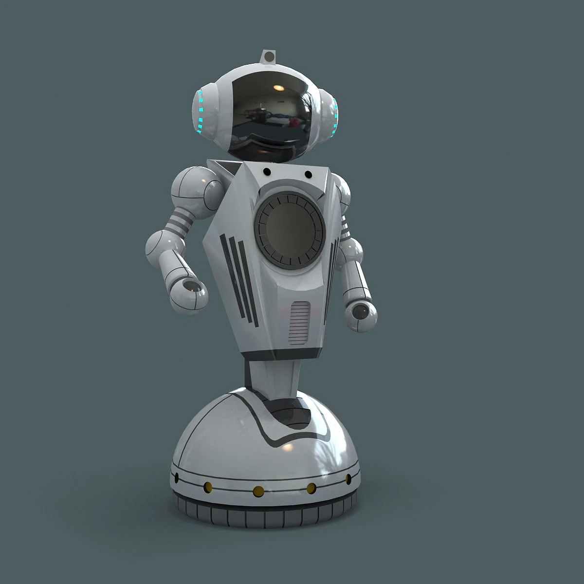 robot 19 3D Model .c4d .max .obj .3ds .fbx .stl .blend 