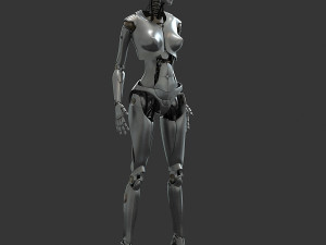 female robot Model 3D
