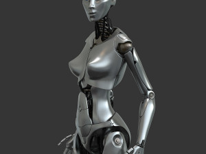 female robot 3D 模型