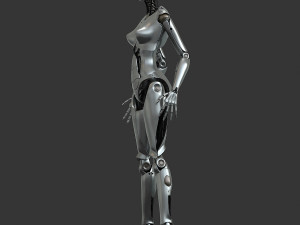female robot 3D 模型