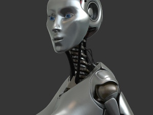 female robot 3D 模型