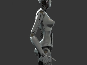 female robot 3D 模型