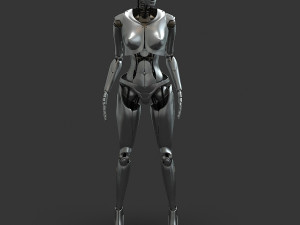 female robot 3D 模型