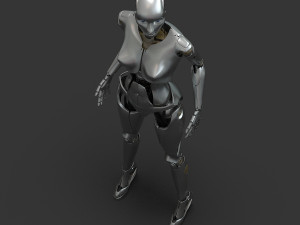 female robot 3D 模型