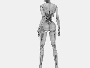 female robot 3D 模型