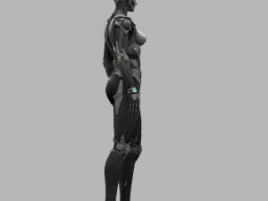 female robot 01 3D 모델