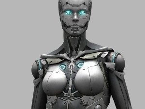 female robot 01 3D 모델