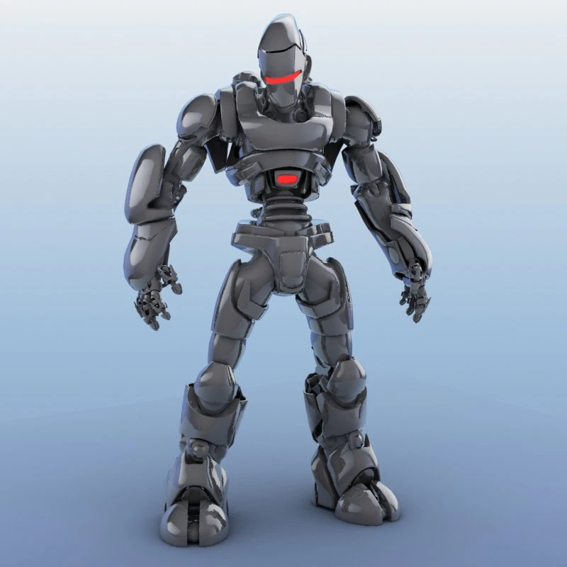 robot 01 3D Model .c4d .max .obj .3ds .fbx .stl .blend 