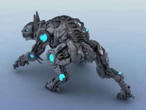 robot tiger 3D Model
