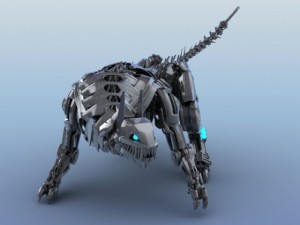 robot tiger 3D Model
