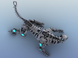 robot tiger 3D Model