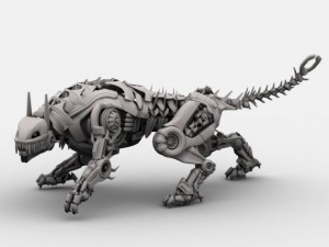 robot tiger 3D Model