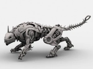 robot tiger 3D Model