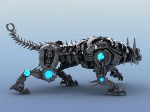 robot tiger 3D Model