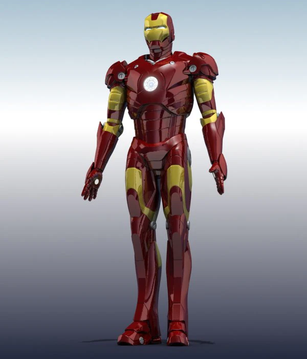 iron man 3D Model .c4d .max .obj .3ds .fbx .stl .blend 