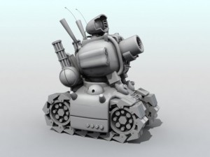 metal slug tank Model 3D