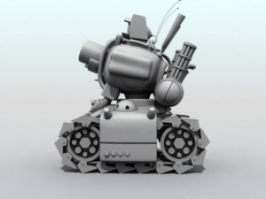 metal slug tank Modello 3D