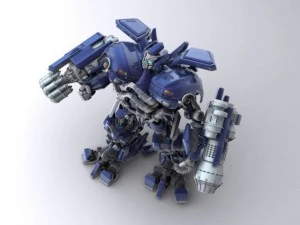 ironhide robotik karakter 3D Model