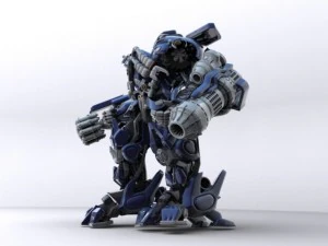 ironhide robotik karakter 3D Model
