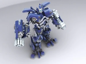 ironhide robotik karakter 3D Model